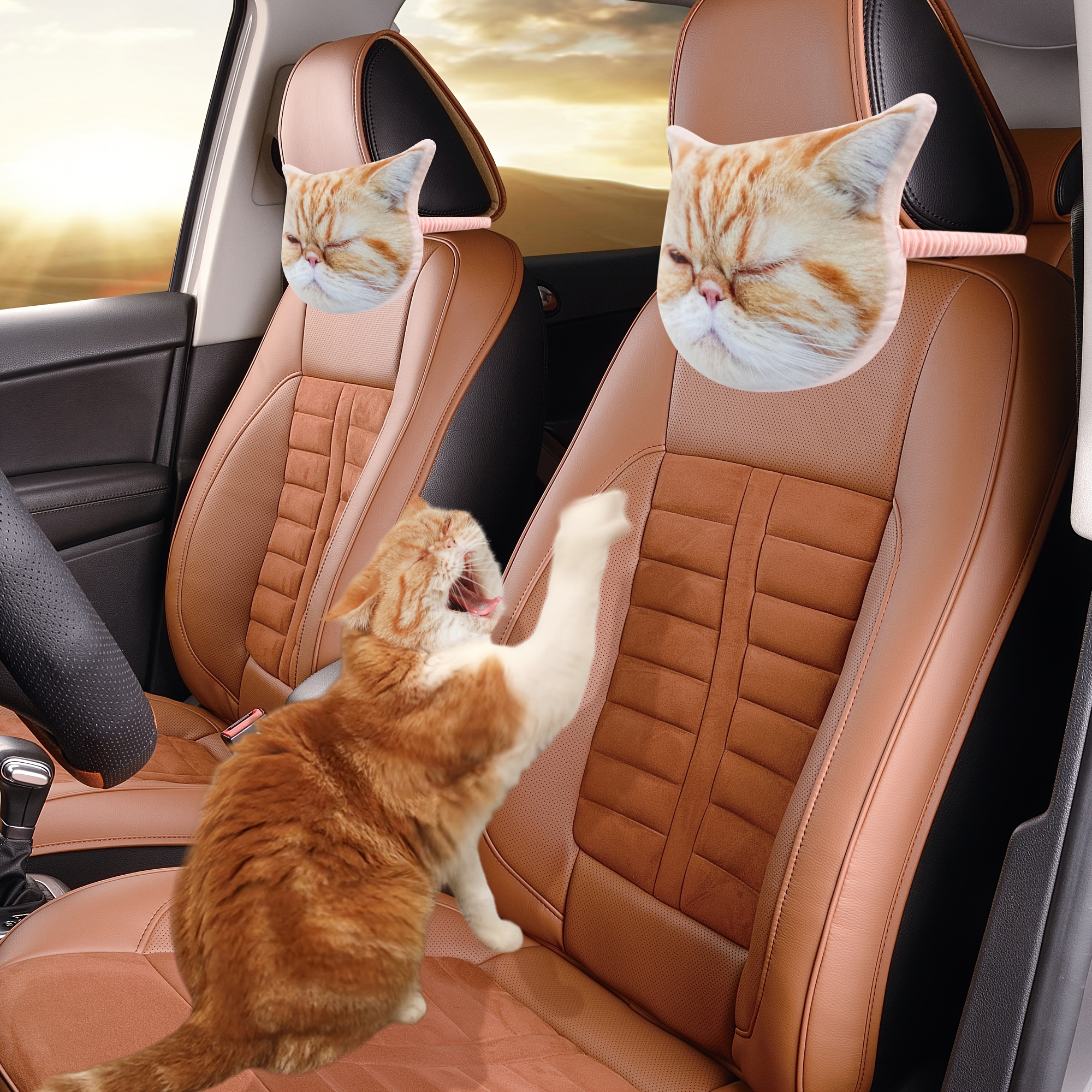

Customized Personalized Car Pillows Can Be Customized With Dog Head Photos, Cat Head Car Neck Pillows, And Cartoon Portraits.