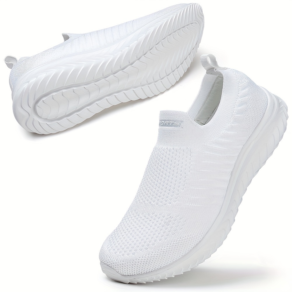 

Comfortable Slip On Sneakers For Women, Lightweight & Breathable Casual Walking Shoes