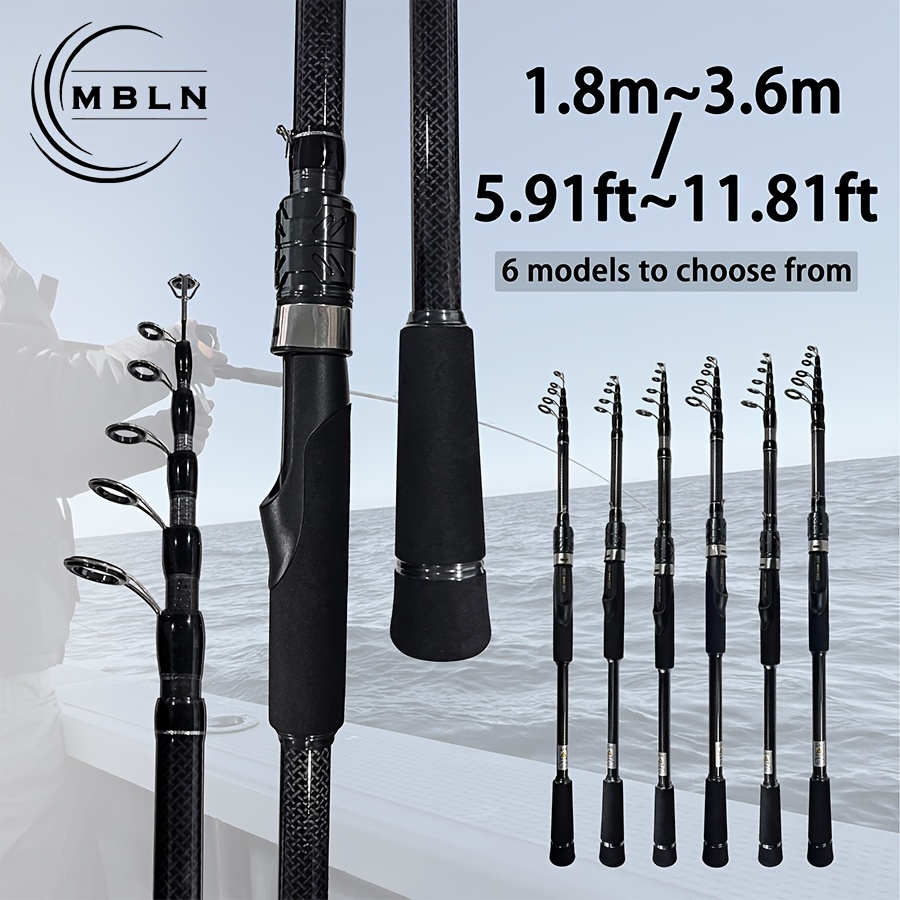 3.6m portable carbon fiber telescope fishing rod 1 8 3 6m carbon fiber telescopic fishing rod portable
