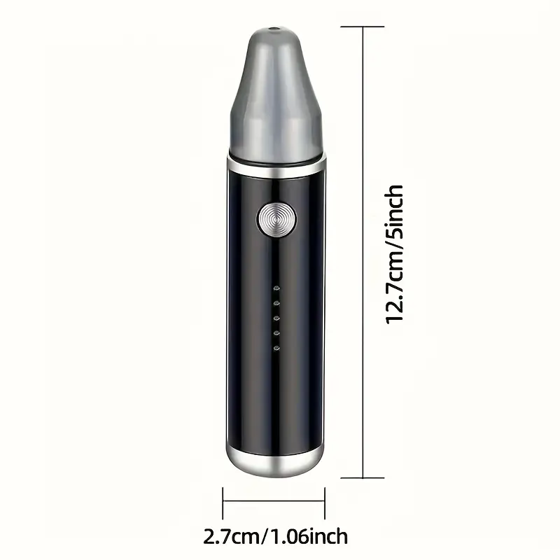 feiyba electric nose hair trimmer fast charging usb c charging powerful motor   with blue led lightedtrimming head usb powered grooming clipper for men women nose eyebrows facial hair compact travel   durable construction eyebrow shaver sleek device rechargeable lithium battery Product details 5
