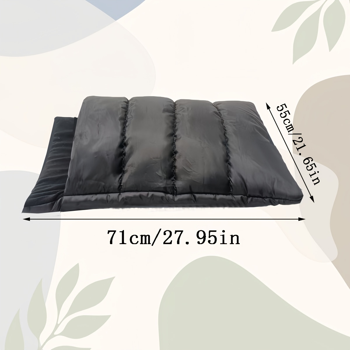 TEMU 1pc Pet Sleeping Bag With Side Zipper, Plush -lined Warm Cat And Dog Bed, 2-in-1 Blanket Cushion, Washable And Portable, Suitable For Cages,