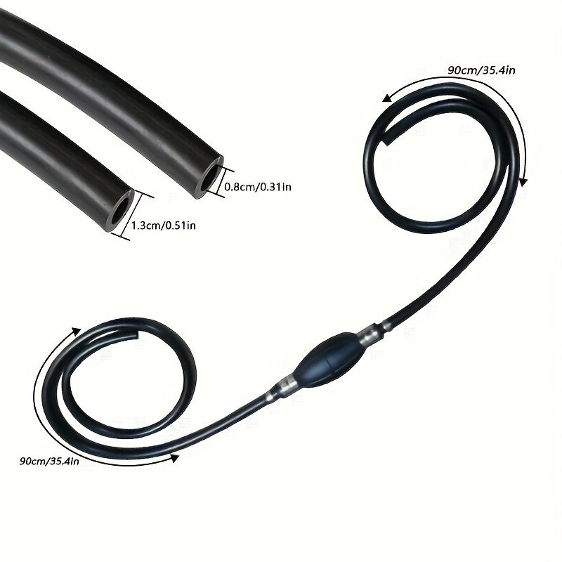 1pc Outboard Motor Accessory, Compatible With Outboard Motor 8mm/0.315in Fuel Hose, Hose, Marine Tool, Oil-resistant, Anti-aging
