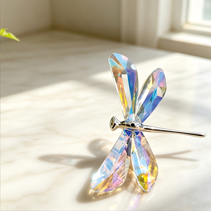 TEMU A 11.5cm Dragonfly Crystal Colorful Crystal Dragonfly Lighting Pendant Wedding Pendant Decor 2026 New Product