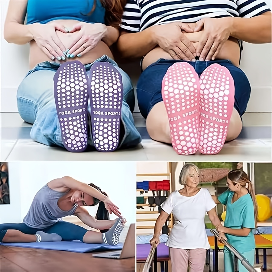 pairs womens non slip pilates yoga socks striped non slip Temu