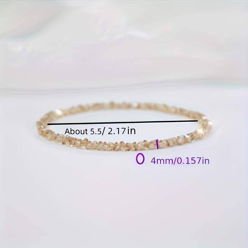 Ice Crystal Blue Bracelet for Women, Stackable Light Luxury Design