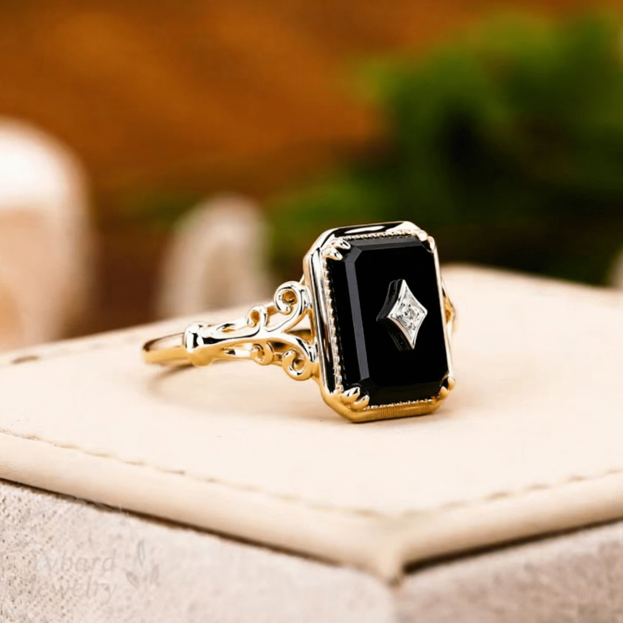 Men's Dark Gothic Fashion Ring, Unisex Style