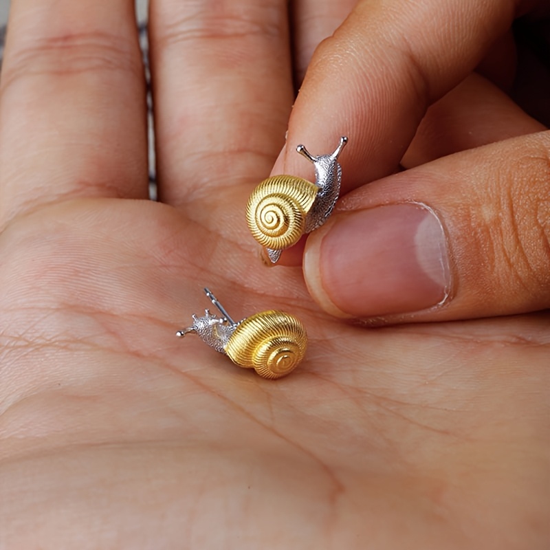 Zodiac Snake & Shell Dangle Earrings, 18K Gold Plated
