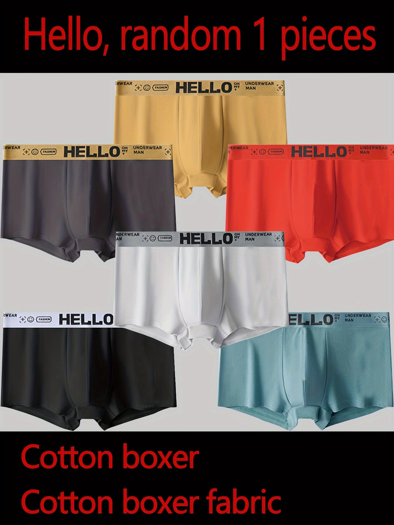 Men's Trendy Underwear Antibacterial Cotton Breathable Soft - Temu Canada