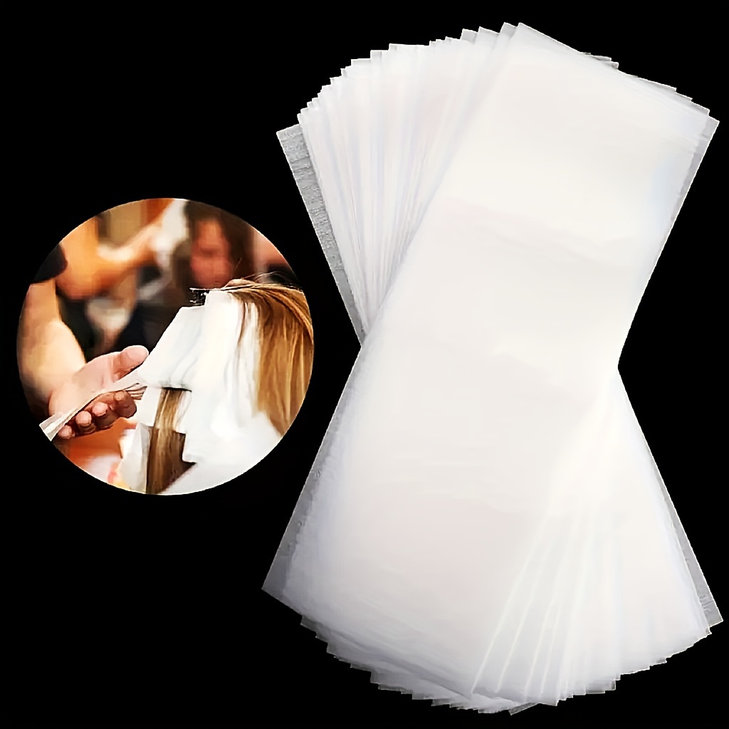 

100pcs Professional Hair Dye Isolation Paper - Reusable, Washable Tpu Foil For Salon-quality Coloring & Bleaching, Hair Dye Accessories