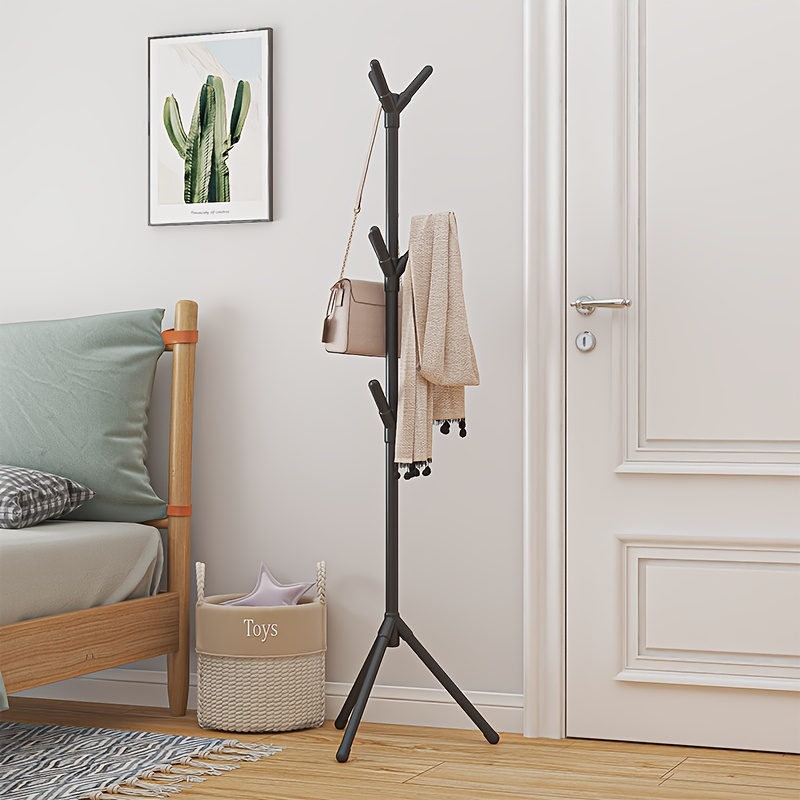 

9-hook Elegant Branch Design Metal Hallstand - For Hats, Bags, Scarves, Towels With