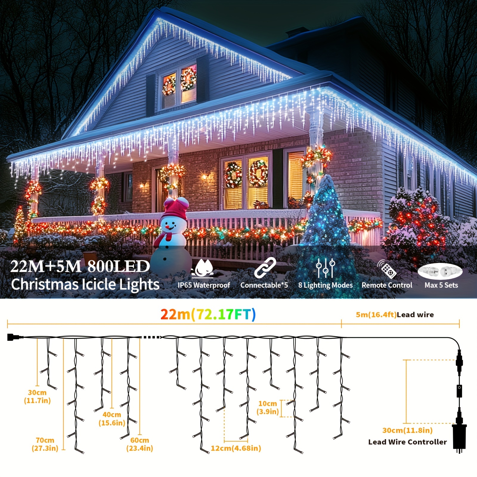 plug in icicle lights outdoor 72 icicle christmas