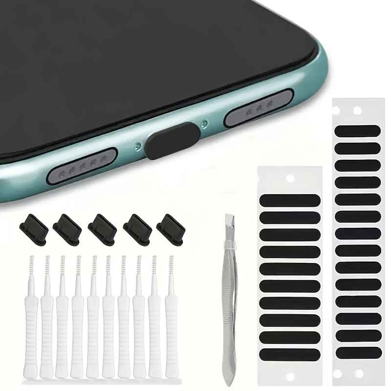 Cleaning Kit, Set Suitable For Type-c Phone Ports, Including A Computer Keyboard Cleaning Brush And Phone Speaker Protective Stickers, A Dust-proof Kit