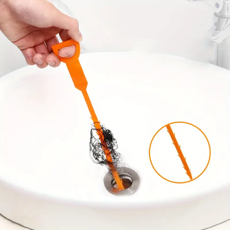 2pcs 5pcs kitchen pipe unclogging hook sewer toilet unclogger household sink drainage anti blocking cleaning hooks details 3