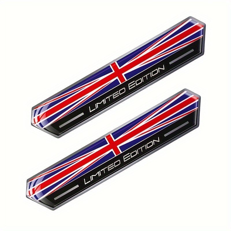 Image of 2pcs Edition Uk Gb Flag Edition Car Stickers Gel Emblem Great United Kingdom Decals For Truck Car Motorcycle Additions