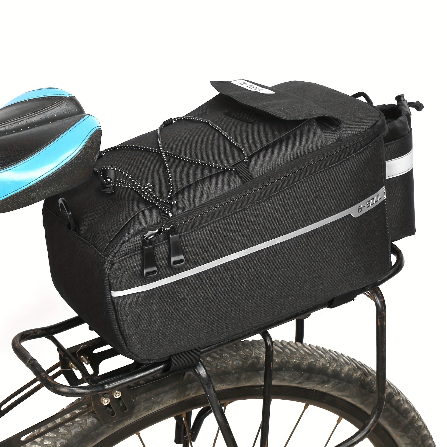 

B-soul Mountain Bike Rear Camel Rack Bag, Riding Equipment, Large Capacity Rear Seat Bag
