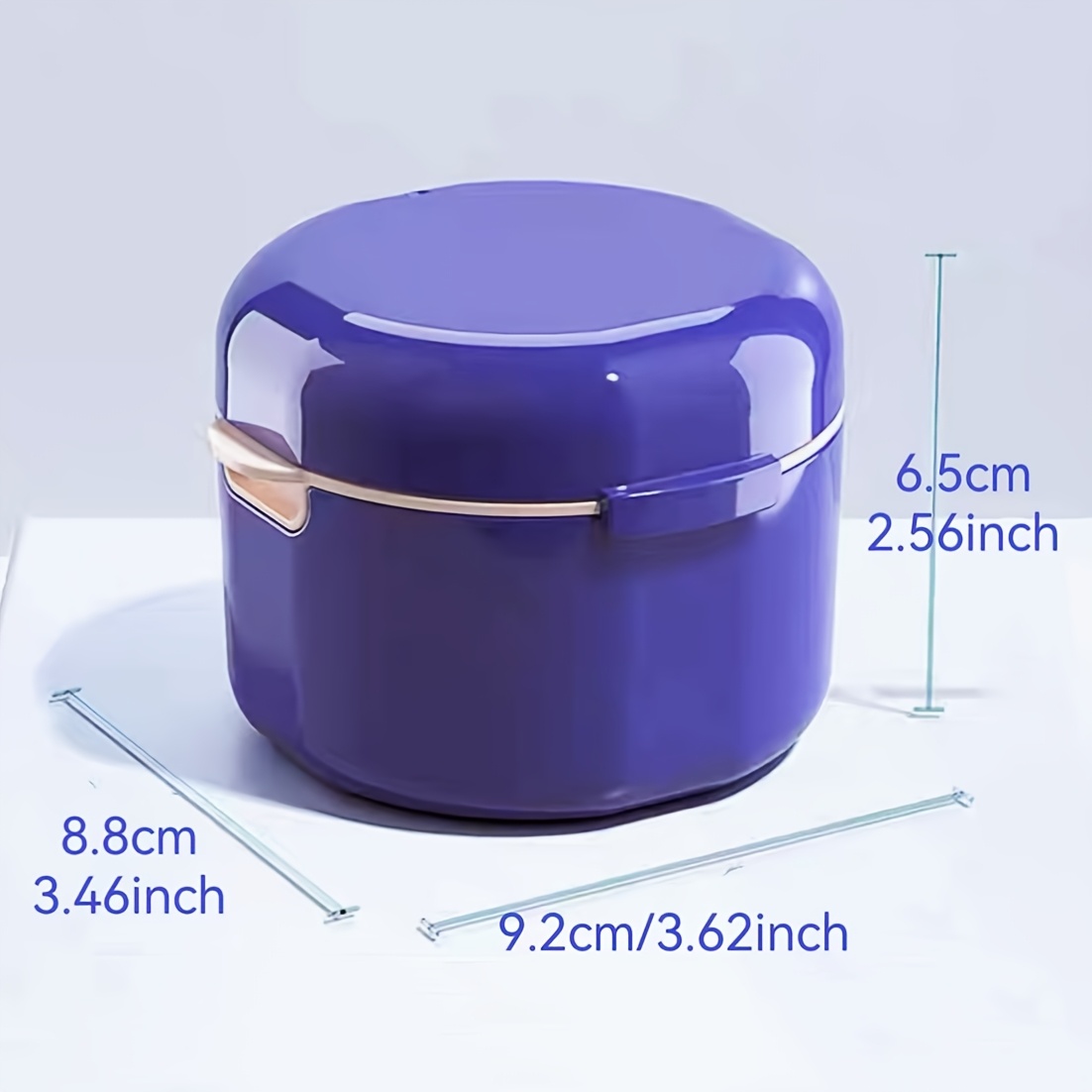 1pc Double-layer Denture Cleaning Case - Durable Plastic, No Battery Needed, Portable & Hygienic Storage For Dental And Accessories