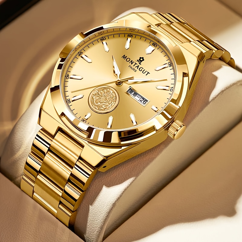 Image of 1pc Men's Quartz Watch With 3d Dragon Pattern Dial, Versatile Watch For Work And Commuting, Holiday Gift, Father's Day And Valentine's Day Present