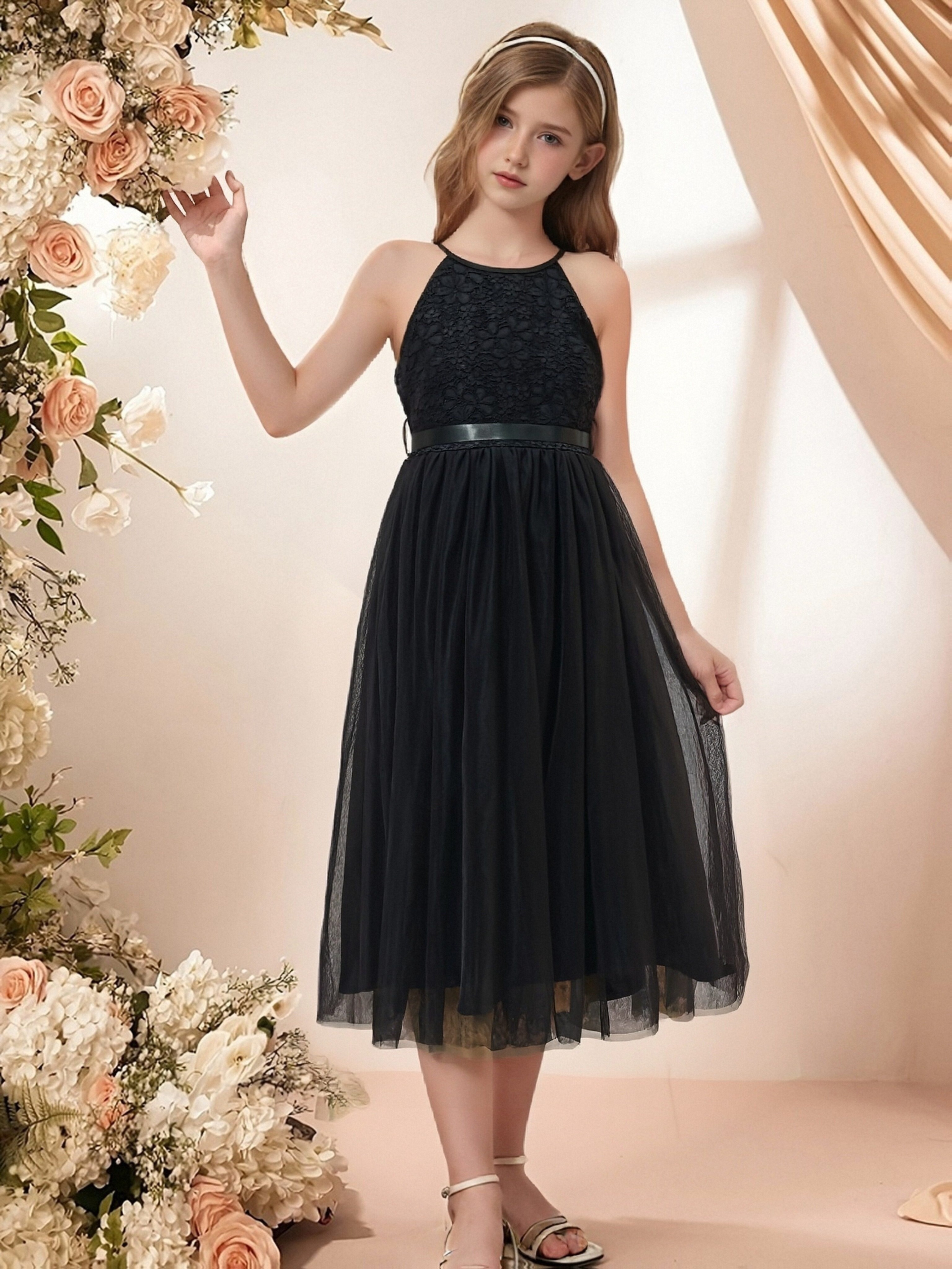 sachin and babi light blue dress Elegant Minimalist Wedding Dress with Side Slit main image 0