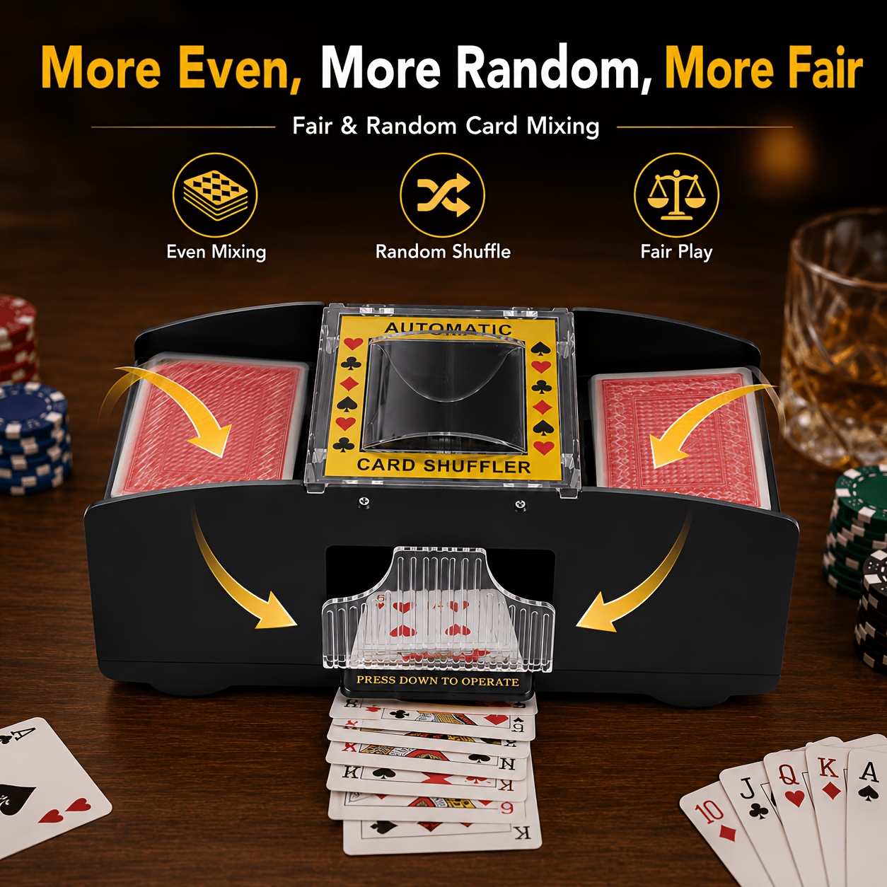 Professional Electric Card Shuffler for Home Games