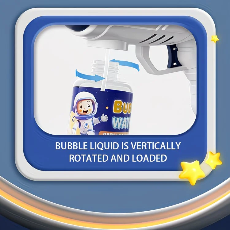Automatic Electric Bubble Gun Toy with LED Lights – detail 2