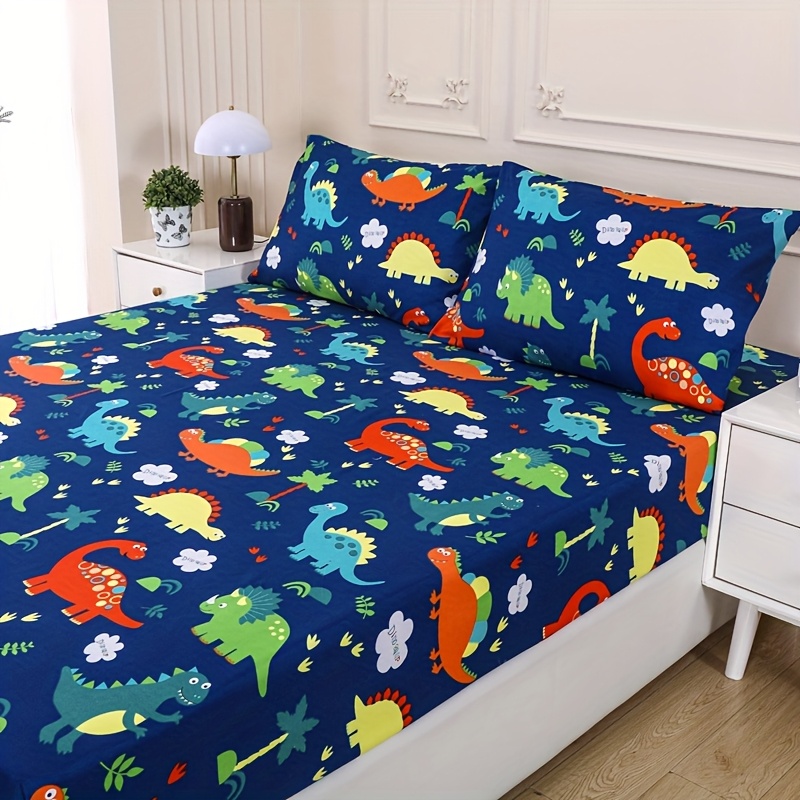 All-Season Cartoon Fitted Sheet 3pcs Set, Includes 1pc Comfortable... product image 6