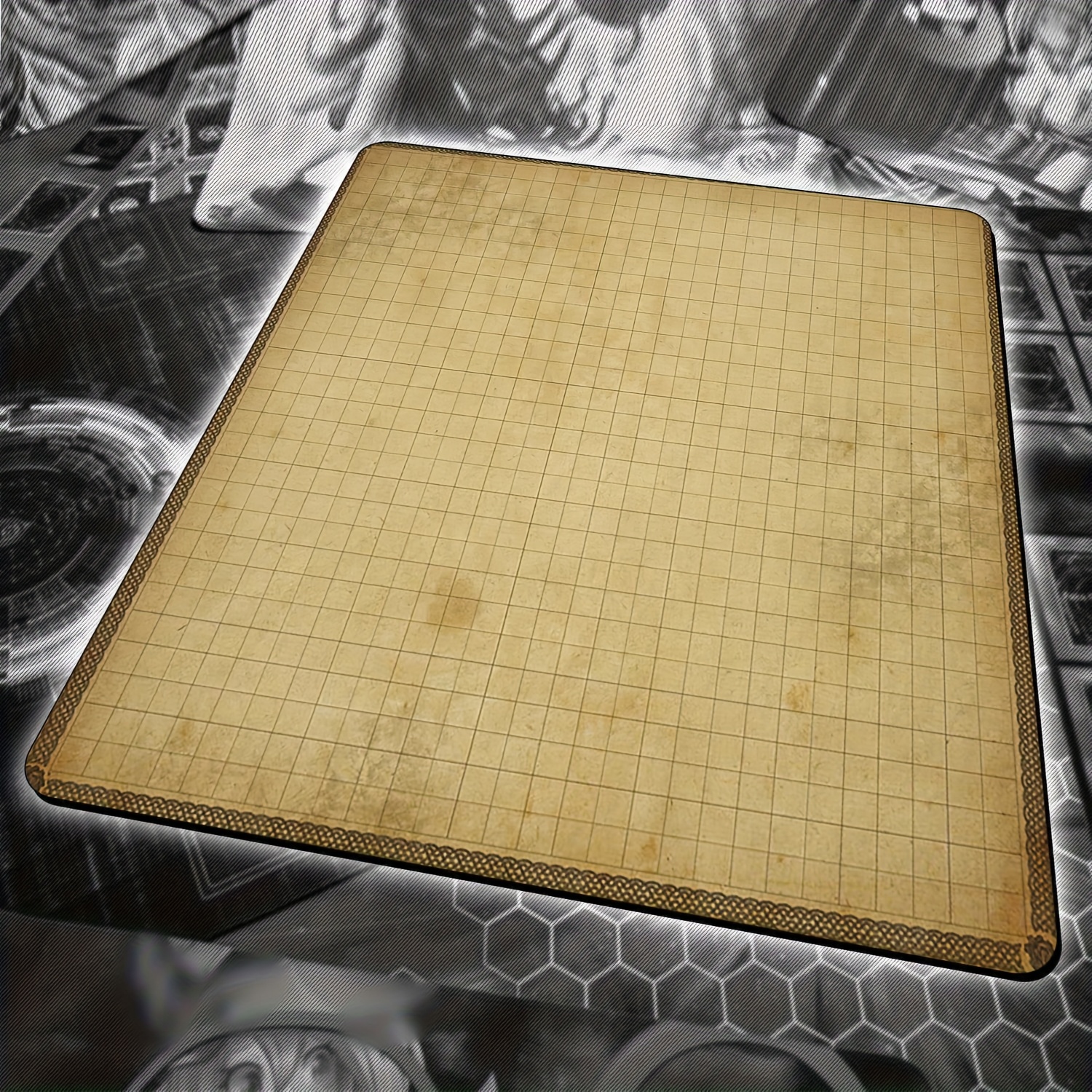 2dplay Mat - 2 Player Game Board Rubber Base For Trading , And More, Player Game Additions | Fantasy Theme | Durable Game Mat