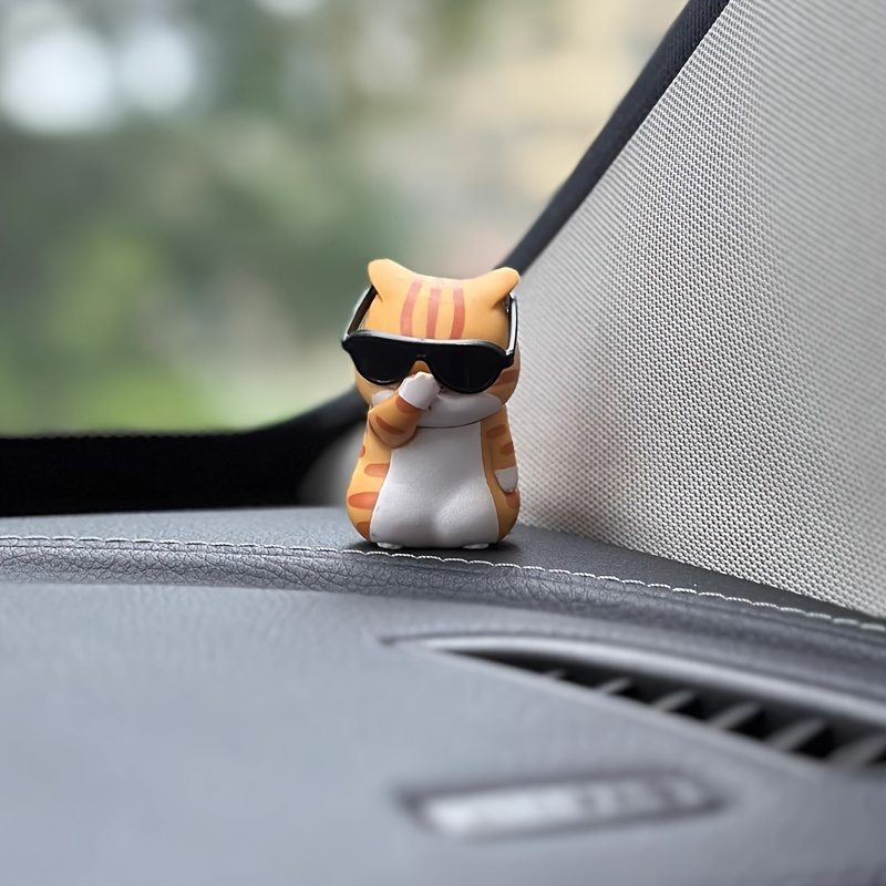 

Cat Dashboard And Hat, Cat Figurine Decoration - Car Dashboard, Desk Display,