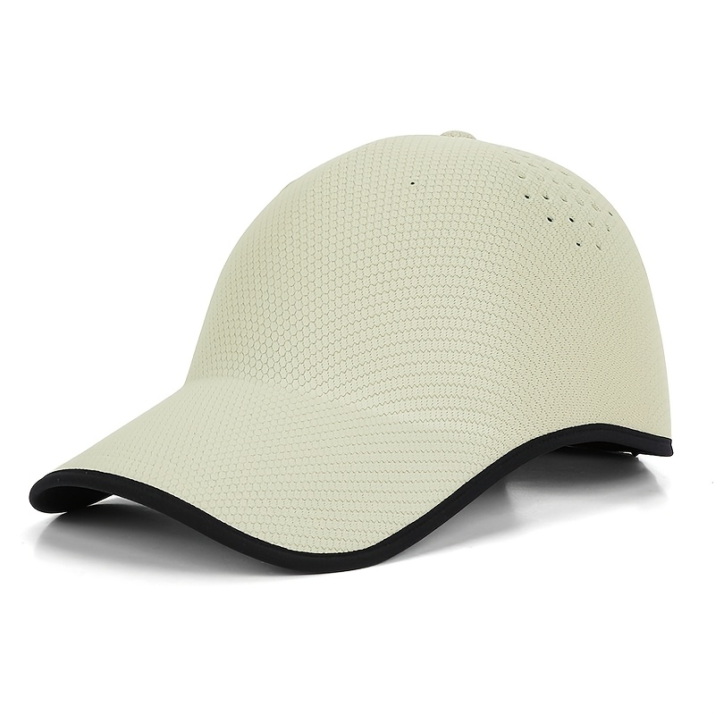 spring and summer seamless 1pc baseball cap summer outdoor hat suitable for   men and women casual sports cap with breathable holes duckbill cap