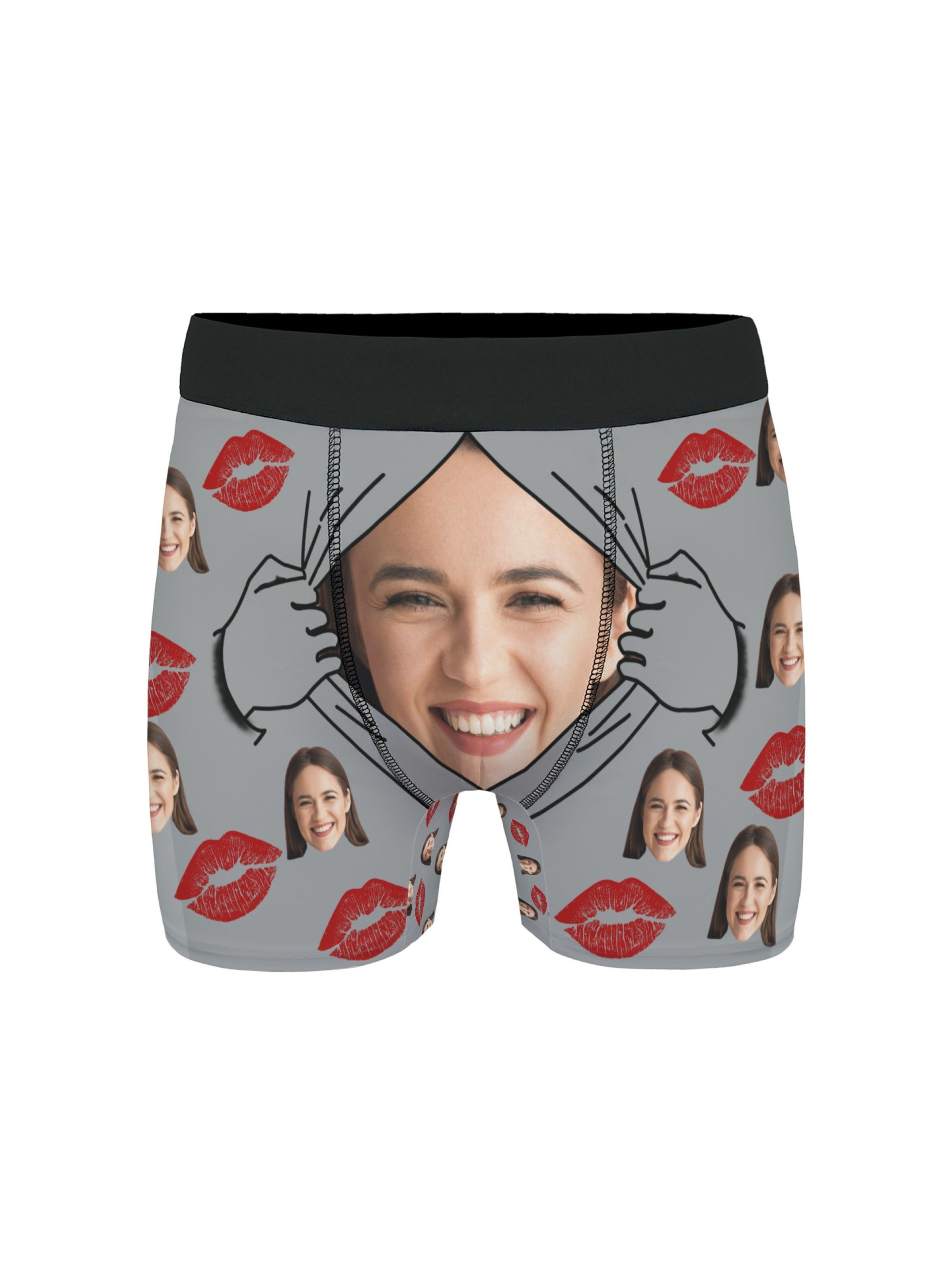 Personalized Boxer Briefs Men Custom Face Lip Pattern Boxer - Temu