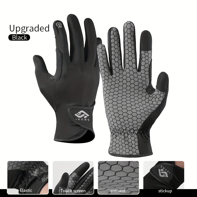 E-shop 1 Paar Reit-Handschuhe Atmungsaktiv, Rutschfest, Touchscreen-tauglich und Waschbar für Outdoor-Radfahren