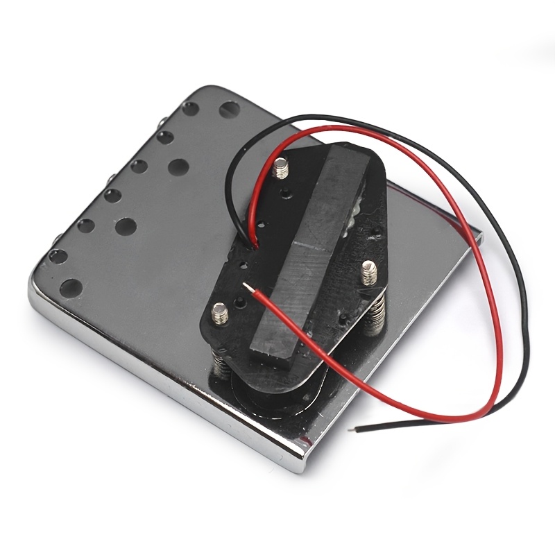 Bridge and Pickup Set for TL Style Guitar 3 Adjustable Picks 6.2K-Pickups Gutiar Parts Silvery + Black