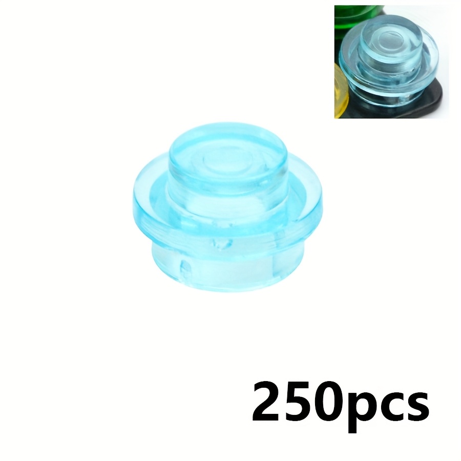 250pcs Moc Assemble Particles 4073 6141 15570 Plate Round 1x1 Dot Blocks 1*1 Figures Lamp Bricks Toy For Kids