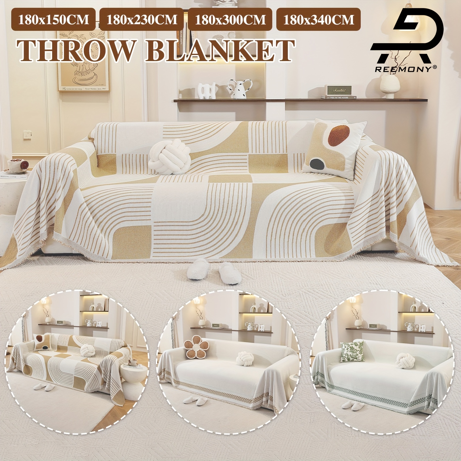 1pc extra large sofa cover soft chenille like sofa protector