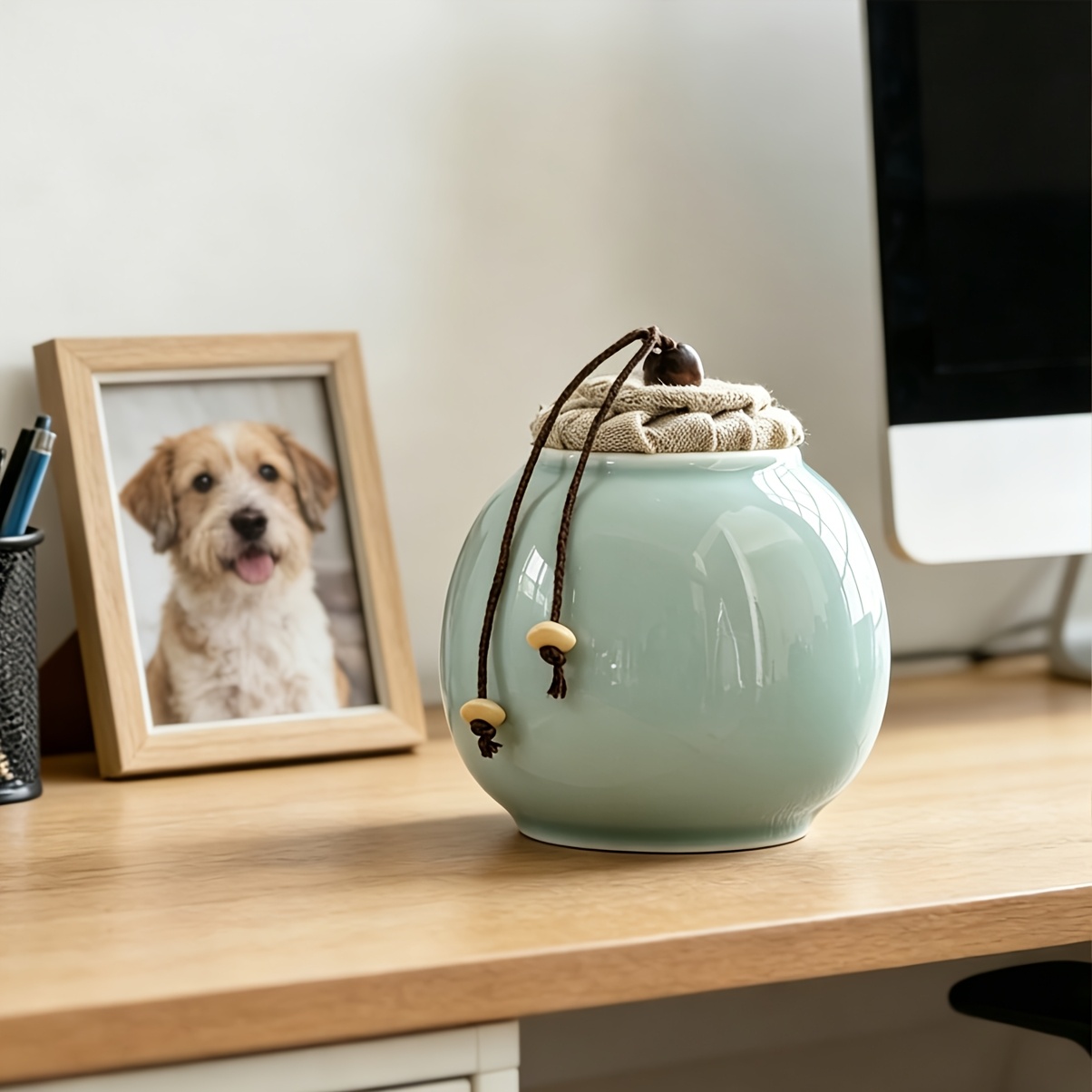 Custom Personalized Pet Cremation Urn with Name and Date