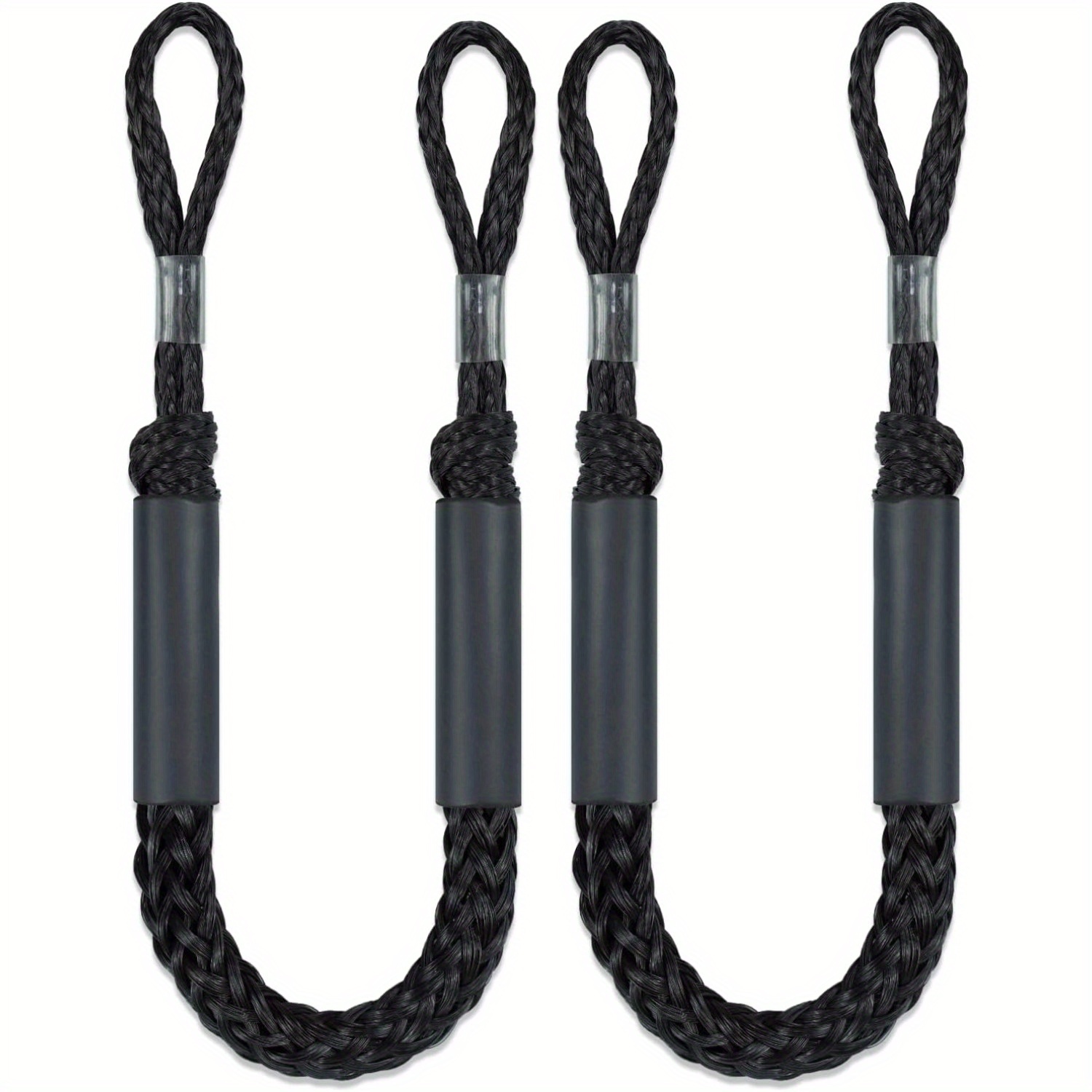 E-shop 3ft (ca. 0,9m) Bungee-Dockleine Festmacherseil 2er-Pack für Dockbefestigungen für Boote, PWC, , , Elektroboot, eingebautes , Kajak
