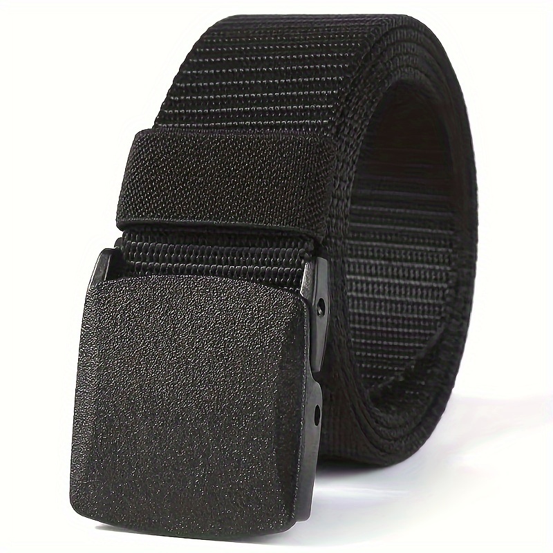 Men's Tactical Belt Quick Release Automatic Buckle Heavy Duty Polyester