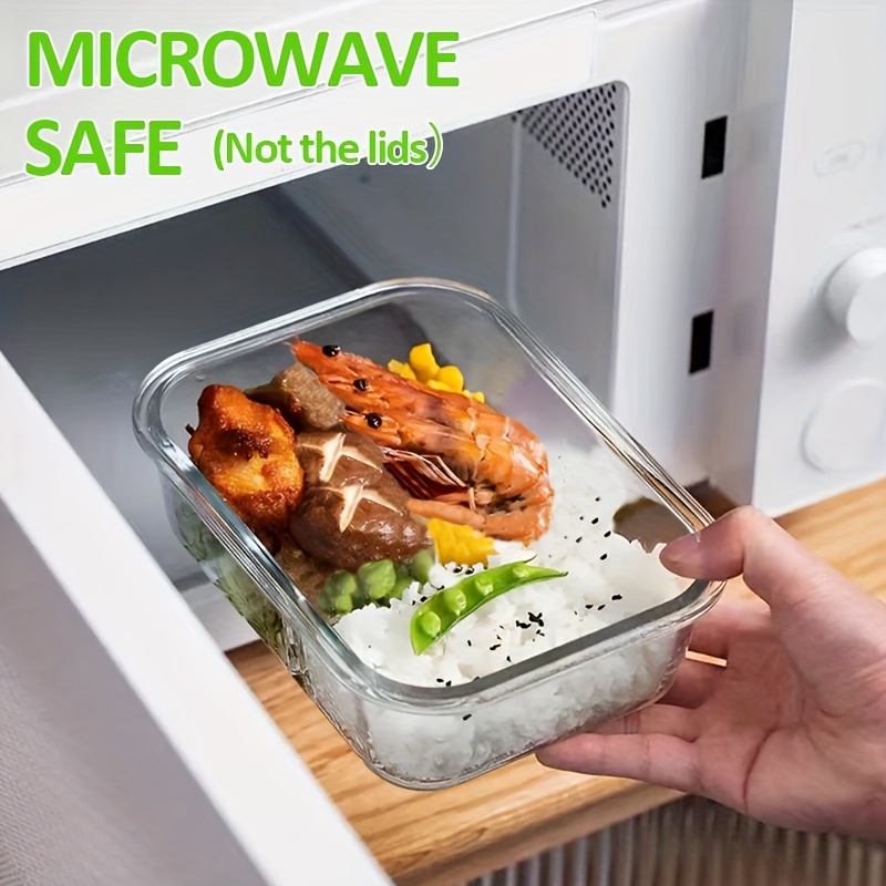 stackable 20pcs glass food container 10 lids 10 containers multi purpose meal prep and pantry with airtight lids oven microwave refrigerator and dishwasher safe durable space saving design   heating   and organization Product details 5