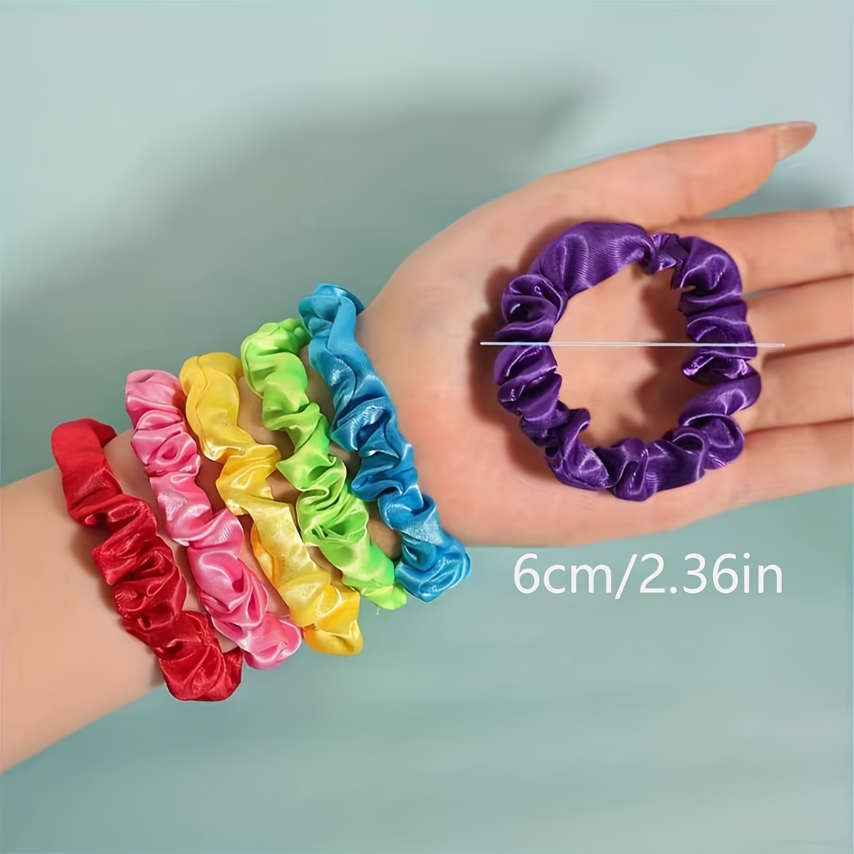 20  satin hair tie set wedding party and daily hairstyle accessory gift set details 2