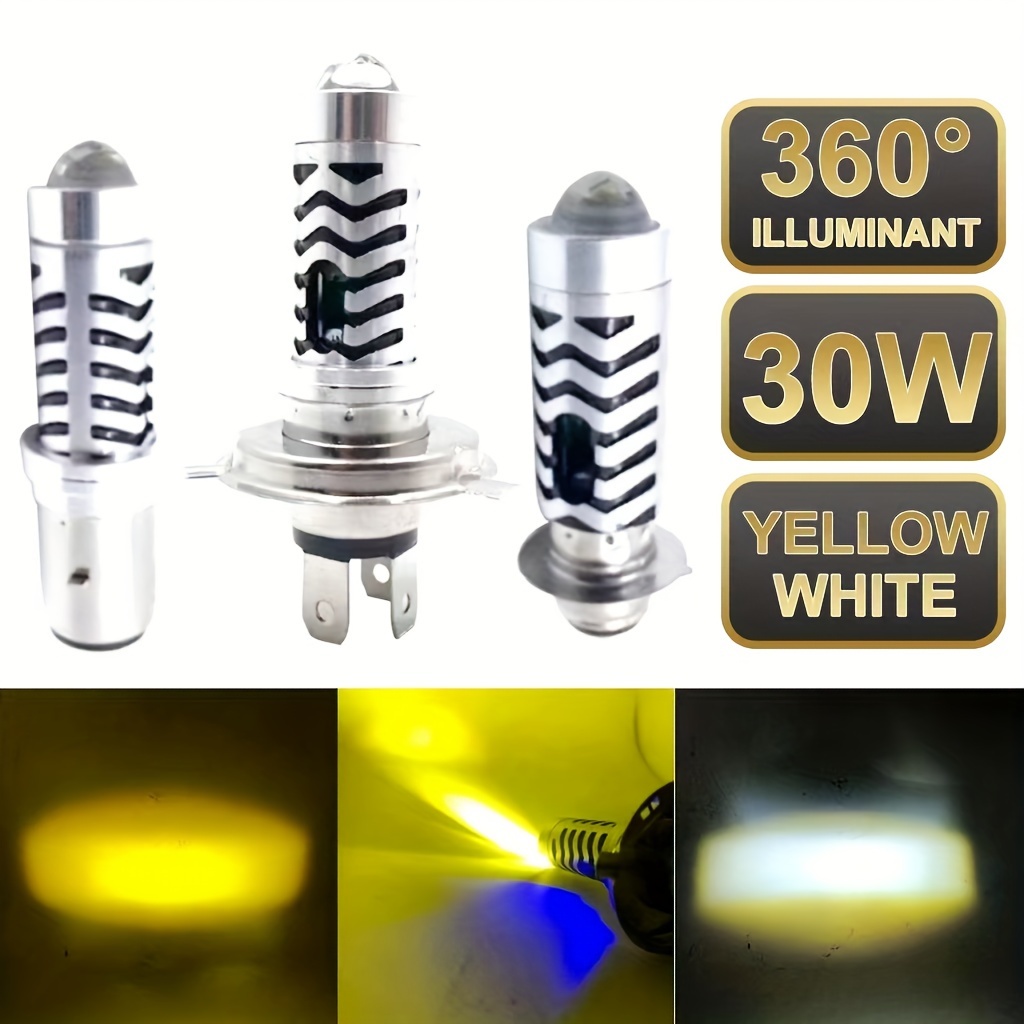 WinPower Ba20d/S2 LED Koplamp lamp 12V 18W Grootlicht/Dimlicht 6000K