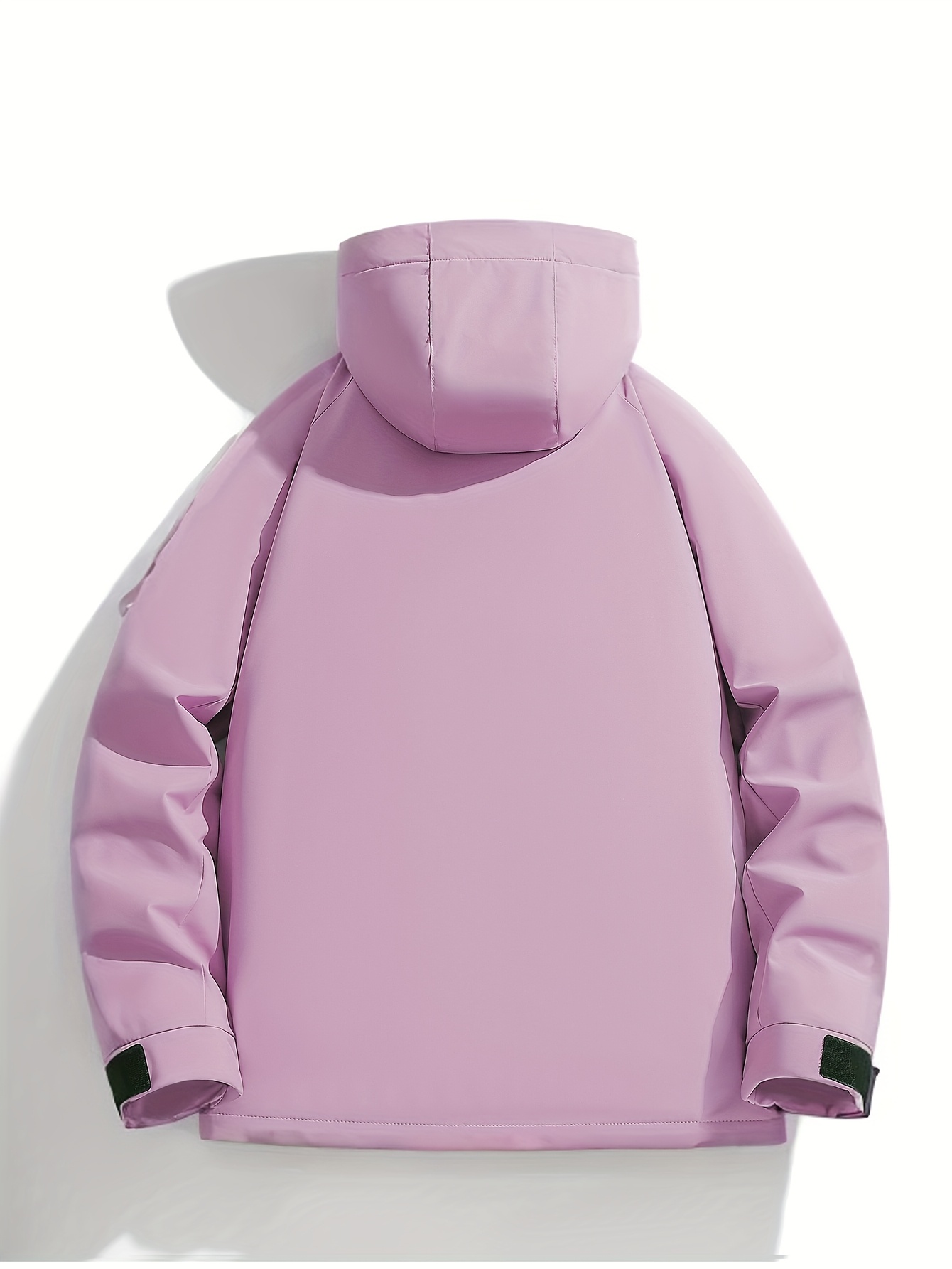 Chamarra de invierno para mujer con capucha, abrigo ligero e impermeable, cierre completo con cremallera, color lavanda para esquiar, senderismo y viajes diarios, tela no elástica lavable a mano, ropa para esquiar, capucha desmontable, bolsillos con cierre - Imagen 9