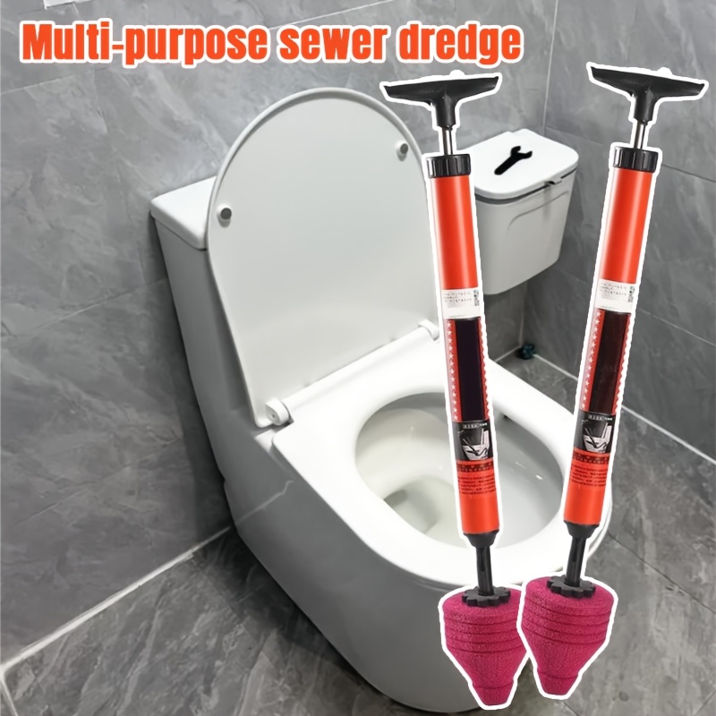 

1pc Sewer Dredge With Adjustable Head, Metal And Plastic Construction, Toilet, Drain, And Kitchen Clogs, Upgraded Stainless Steel For Durability And , Quick And For Home, Office, And Commercial Use