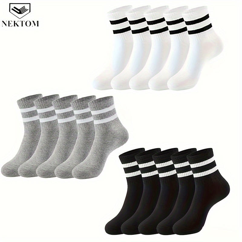 

10/15/20 Paire de Chaussettes à Motif Rayé, Chaussettes Mi-Tube Unisexe et Confortables, Bas et Bonneterie pour Femmes