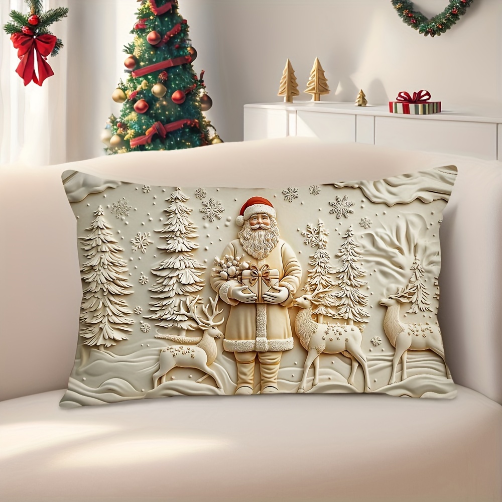 

1pc Christmas , And , , , , Polyester - For Sofa, , Bedroom Decor - 12x20 (no )