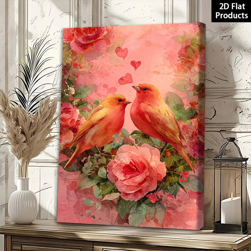 rose wall art sold on Temu United States