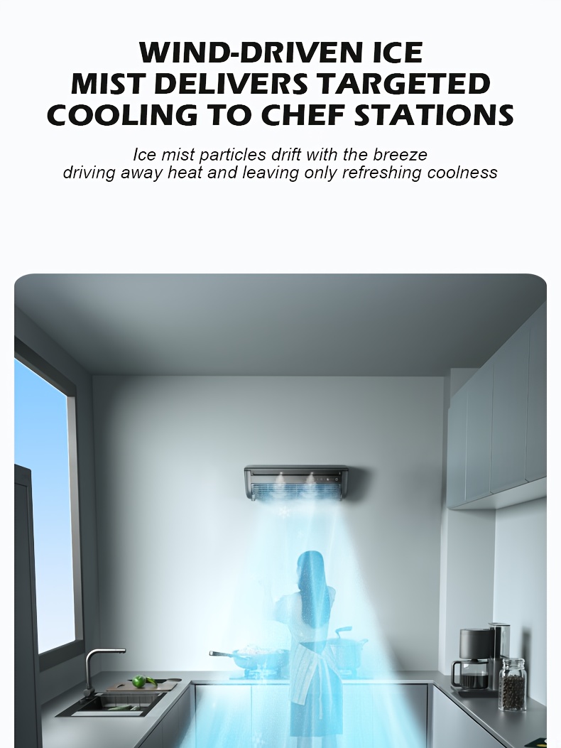 Semiconductor Refrigeration 868, Superconductor Ice Fog AC Fan Mini Ice Fog Fan, Multi-Function Air Cooler, Humidification Spray Fan, with 6000Mah Battery, Very Suitable for Home, Bedroom, Outdoor Camping