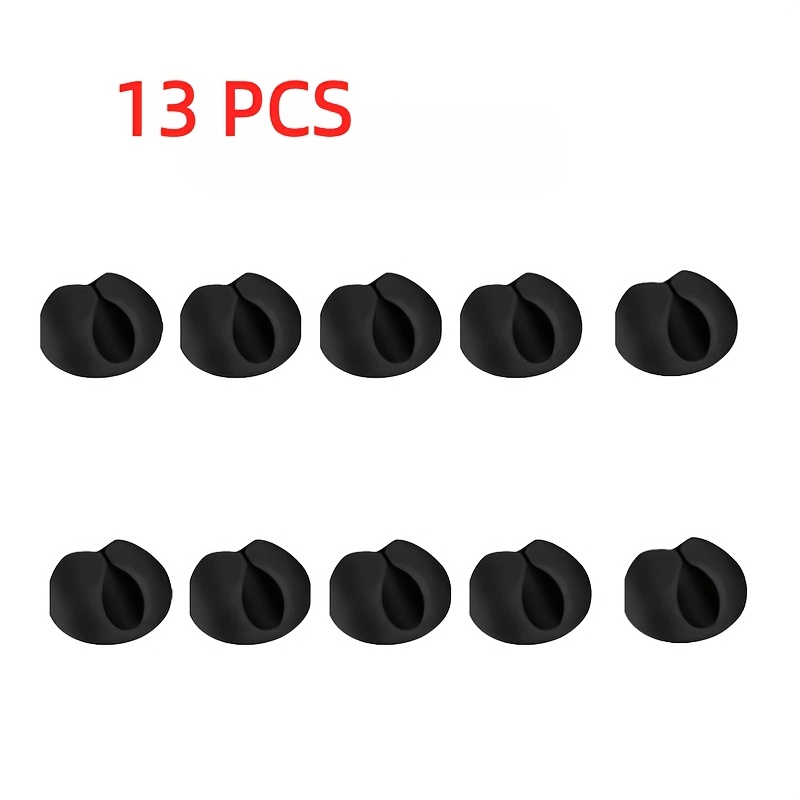TEMU Set da 13 pezzi organizzatore cavi, auto, gancio per caricatore cellulare, organizzatore cavi auricolari, clip a fibbia, staffa, accessori per