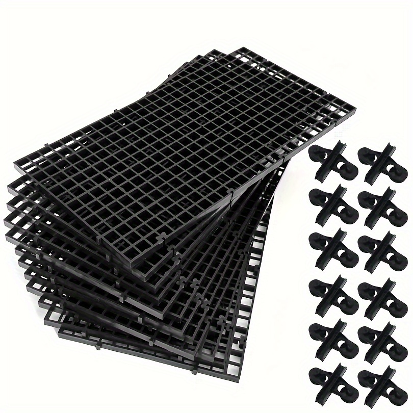 E-shop 12 Stück Aquarium Fischbecken Trennwand Kunststoff Eierbox Aquarium Filter Bodenablage Gitter Trennwand Trennplatte geeignet für 12 Saugnapf