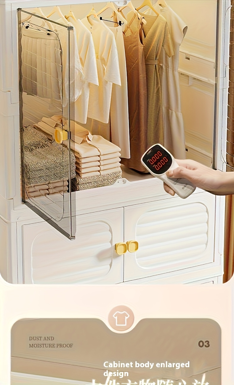 armario almacenamiento plegable resistencia organizador - Temu Mexico, image size:790x1300