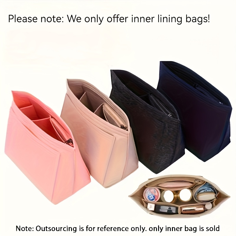 2 Organizer Per Borse In Feltro LEXSION - Inserti Medi Marroni Per LV Neonoe (26x22x27 Cm) - Mantieni La Forma E Organizza