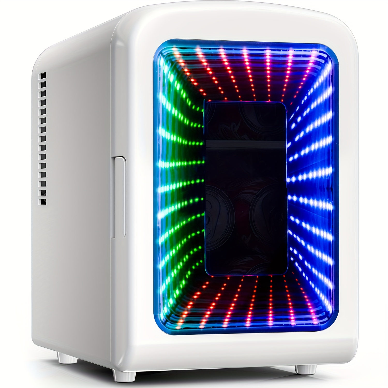 TEMU Crzoe Mini Fridge With Freezer And Shelves, 4l Mini Fridge Or 3.4/2.6/1.6 Cu.ft Refrigerator With Double 2 Door, Adjustable Temperature, Full Size For Home, Kitchen, Dorm, Apartment, .